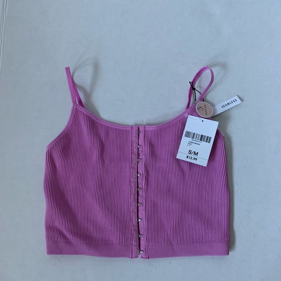 Forever 21 Sport Bra Long Line Violet Purple Pink - Picture 2 of 9